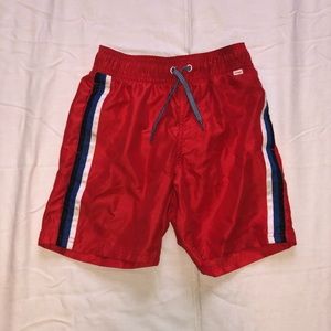 Red swim trunks